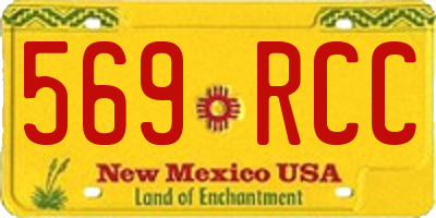 NM license plate 569RCC