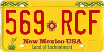 NM license plate 569RCF