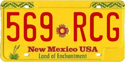 NM license plate 569RCG