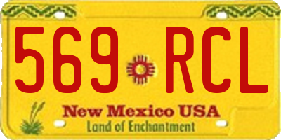 NM license plate 569RCL