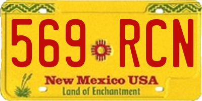 NM license plate 569RCN