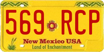 NM license plate 569RCP