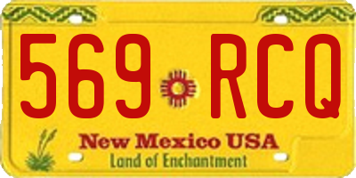 NM license plate 569RCQ