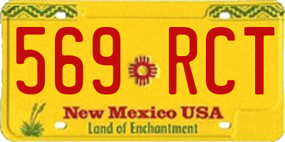 NM license plate 569RCT