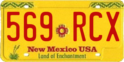 NM license plate 569RCX