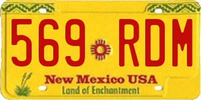 NM license plate 569RDM