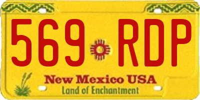 NM license plate 569RDP