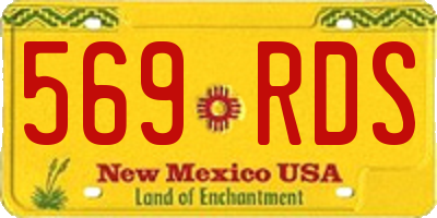 NM license plate 569RDS