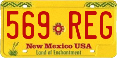 NM license plate 569REG