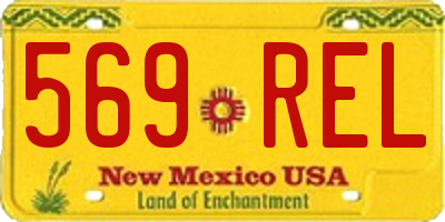 NM license plate 569REL