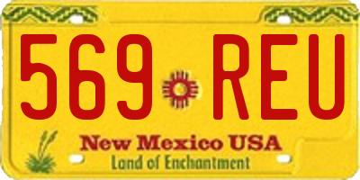 NM license plate 569REU