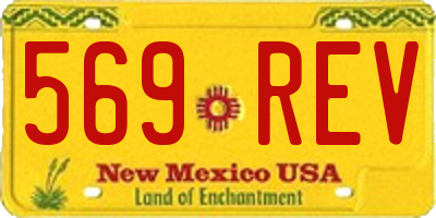 NM license plate 569REV