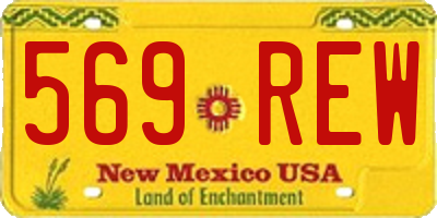 NM license plate 569REW