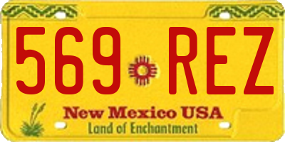 NM license plate 569REZ