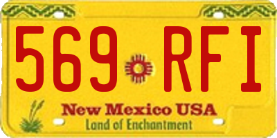 NM license plate 569RFI