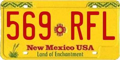 NM license plate 569RFL