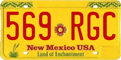 NM license plate 569RGC
