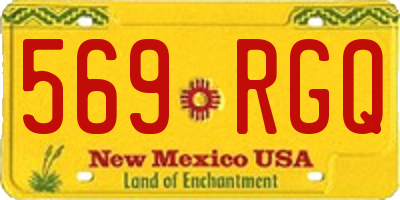 NM license plate 569RGQ