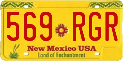 NM license plate 569RGR