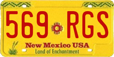 NM license plate 569RGS