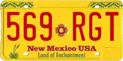 NM license plate 569RGT
