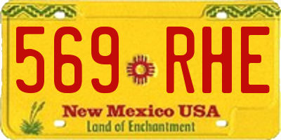 NM license plate 569RHE