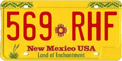 NM license plate 569RHF