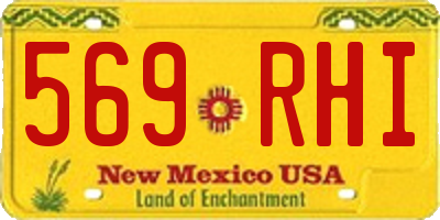 NM license plate 569RHI