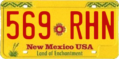 NM license plate 569RHN