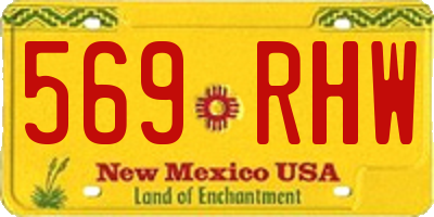 NM license plate 569RHW