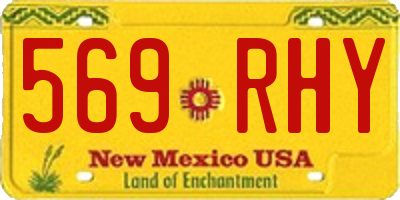NM license plate 569RHY