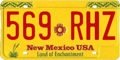 NM license plate 569RHZ
