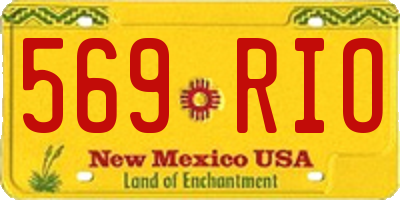 NM license plate 569RIO
