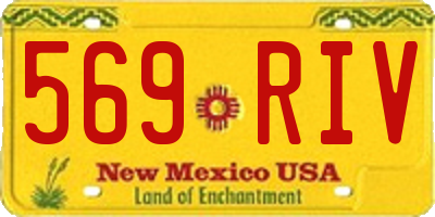 NM license plate 569RIV