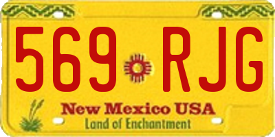 NM license plate 569RJG