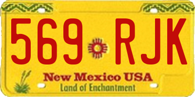 NM license plate 569RJK