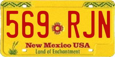 NM license plate 569RJN