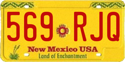 NM license plate 569RJQ