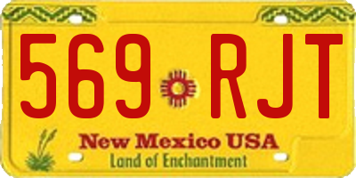 NM license plate 569RJT