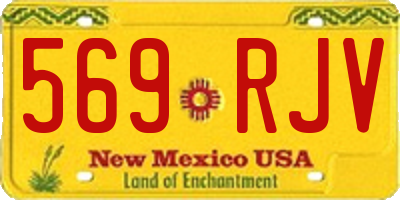 NM license plate 569RJV