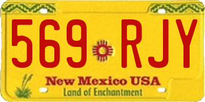 NM license plate 569RJY