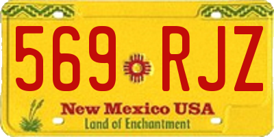 NM license plate 569RJZ
