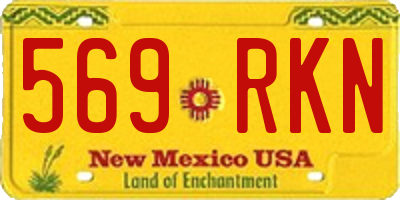 NM license plate 569RKN