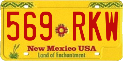 NM license plate 569RKW