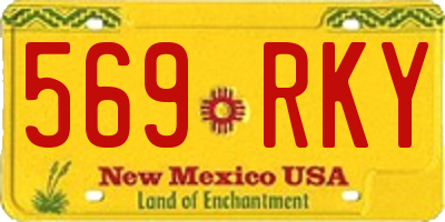 NM license plate 569RKY