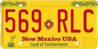 NM license plate 569RLC