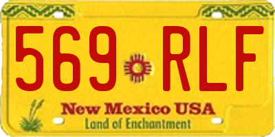 NM license plate 569RLF