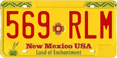 NM license plate 569RLM
