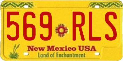 NM license plate 569RLS