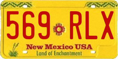 NM license plate 569RLX